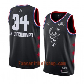 Milwaukee Bucks Trikot Giannis Antetokounmpo 34 2019 All-Star Jordan Brand Schwarz Swingman - Herren